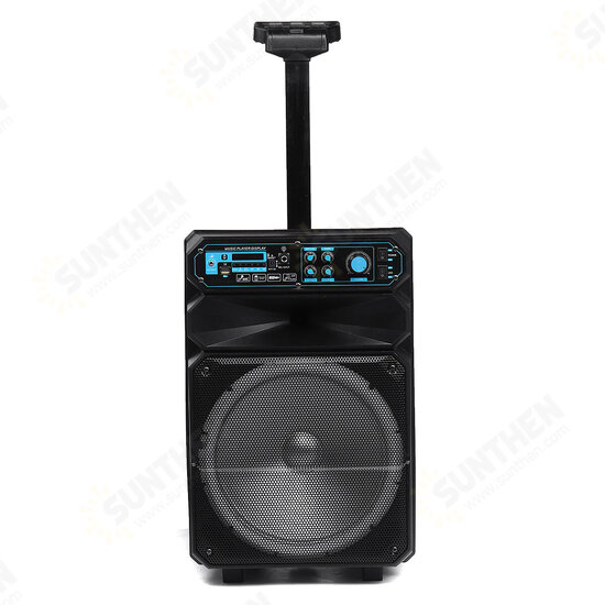 Ds-1206 12 inch 50W High Power bluetooth Sound Square Loud Speaker Outdoor Singing Subwoofer with HD Mic