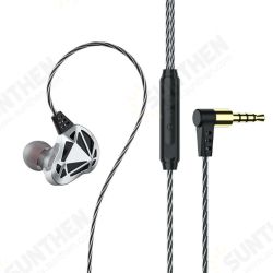 F5 Hollow Subwoofer Heavy Bass Volume Control Noise Reduction Earphones With Mic Setro In-Ear Wired Headset