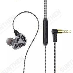 F5 Hollow Subwoofer Heavy Bass Volume Control Noise Reduction Earphones With Mic Setro In-Ear Wired Headset