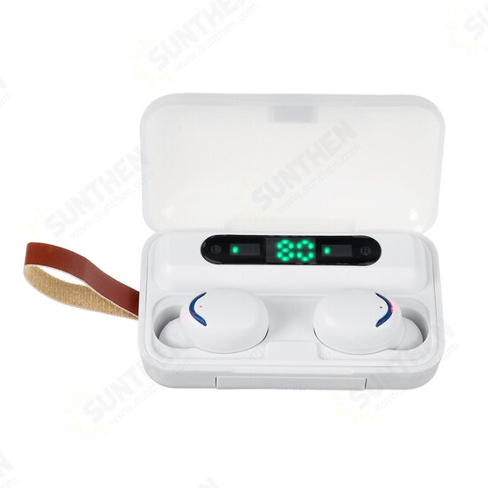 F9 TWS Wireless bluetooth Headset 3500mAh Charging Box Business Sports Earbuds Digital Display Smart Touch Earphones HIFI Headphones With Mic