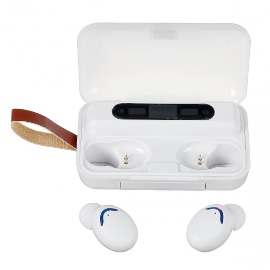 F9 TWS Wireless bluetooth Headset 3500mAh Charging Box Business Sports Earbuds Digital Display Smart Touch Earphones HIFI Headphones With Mic