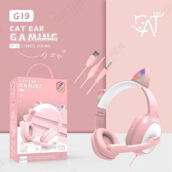 G19 Headset Game Headphones Low Latency Dual Stereo Effect Mode Earphone with Mic G19 Headset Game Headphones Low Latency Dual Stereo Effect Mode Earphone with Mic