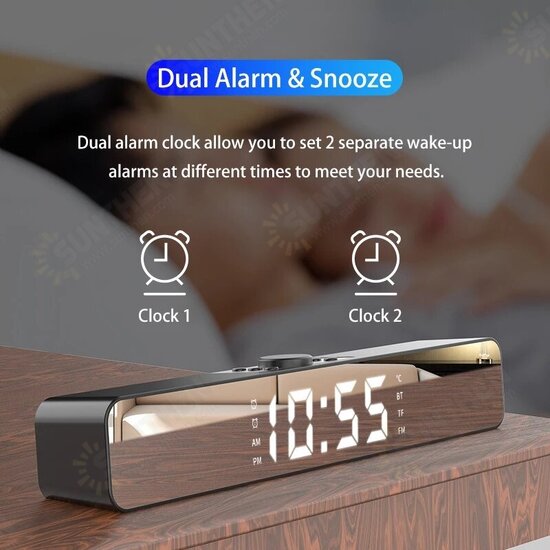 G2 Alarm Clock bluetooth Speaker With LED Digital Display Wired Wireless Home Theater Surround Sound Bar G2 Alarm Clock bluetooth Speaker With LED Digital Display Wired Wireless Home Theater Surround Sound Bar