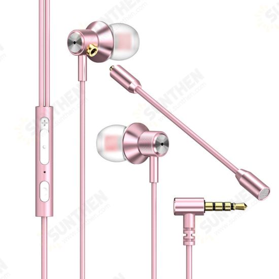 Gamer Headset 3.5mm Jack Wired Earbuds Sports Gaming Earphone Stereo Metal Earbuds with Detachable Mic for Phone PC Gamer Headset 3.5mm Jack Wired Earbuds Sports Gaming Earphone Stereo Metal Earbuds with Detachable Mic for Phone PC