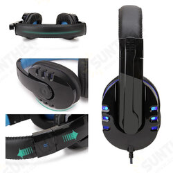 Gaming Headset USB Headphone Stereo with 3.5mm RGB LED Surround Sound Mic for Laptop Gaming Headset USB Headphone Stereo with 3.5mm RGB LED Surround Sound Mic for Laptop