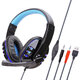 Gaming Headset USB Headphone Stereo with 3.5mm RGB LED Surround Sound Mic for Laptop