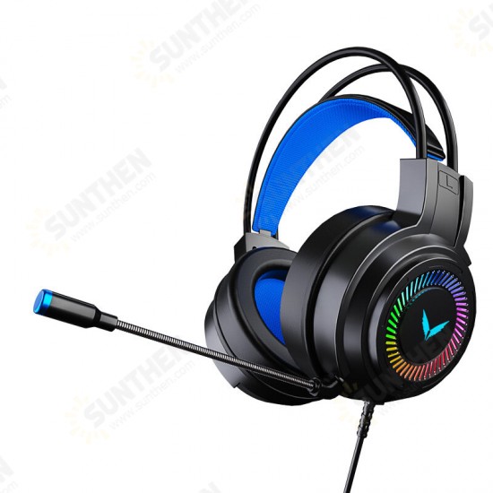 Gaming Headsets Gamer Headphones Surround Sound Stereo Wired Earphones USB Microphone Colourful Light PC Laptop Game Headset Gaming Headsets Gamer Headphones Surround Sound Stereo Wired Earphones USB Microphone Colourful Light PC Laptop Game Headset