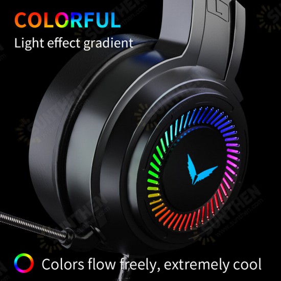 Gaming Headsets Gamer Headphones Surround Sound Stereo Wired Earphones USB Microphone Colourful Light PC Laptop Game Headset Gaming Headsets Gamer Headphones Surround Sound Stereo Wired Earphones USB Microphone Colourful Light PC Laptop Game Headset