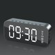 H21 Wireless bluetooth Speaker Mini LED Double Alarm Clock FM Radio TF Card AUX Soundbar Subwoofer with Mic