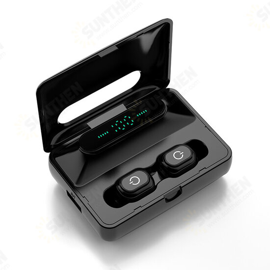 H60 Dual Dynamic bluetooth 5.0 TWS Earphone LED Digital Display Stereo Bass Sports Earbuds with Charging Case H60 Dual Dynamic bluetooth 5.0 TWS Earphone LED Digital Display Stereo Bass Sports Earbuds with Charging Case