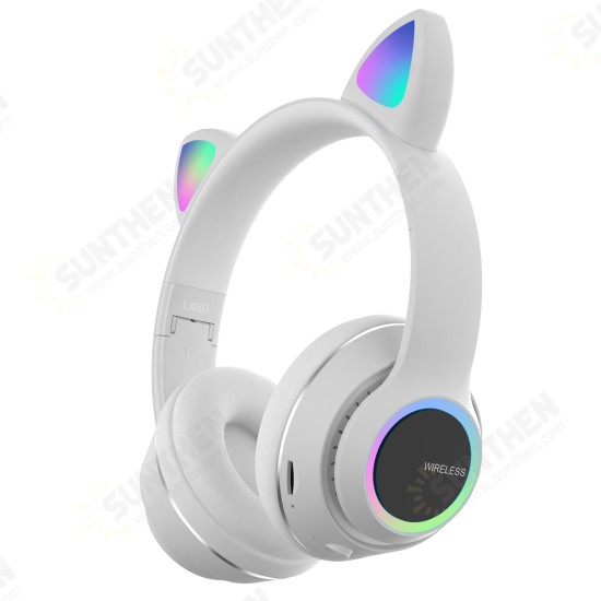 L450 Cute Cat Ear bluetooth Headset Foldable HiFi Music Headphone Supports TF Card FM with Mic L450 Cute Cat Ear bluetooth Headset Foldable HiFi Music Headphone Supports TF Card FM with Mic