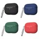 Litchi Pattern TPU Shockproof Dust-Proof Earphone Storage Case for Apple Airpods 3 Airpods Pro