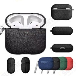 Litchi Pattern TPU Shockproof Dust-Proof Earphone Storage Case for Apple Airpods 3 Airpods Pro Litchi Pattern TPU Shockproof Dust-Proof Earphone Storage Case for Apple Airpods 3 Airpods Pro