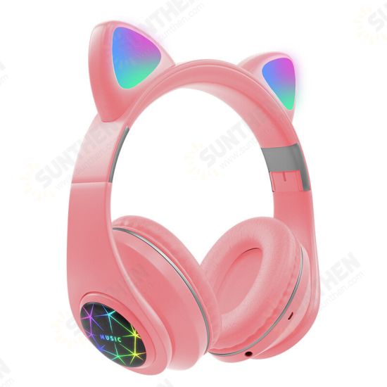M2 Cut Cat Ear Headphones Wireless bluetooth 5.0 HIFI TF Card AUX-In Luminous Foldable Head-Mounted Headsetwith Mic M2 Cut Cat Ear Headphones Wireless bluetooth 5.0 HIFI TF Card AUX-In Luminous Foldable Head-Mounted Headsetwith Mic