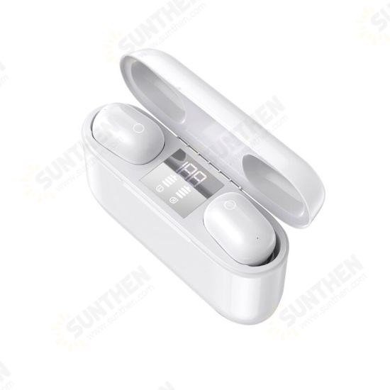 M2 TWS bluetooth 5.0 Earphone Mini Wireless Earbus Touch Control HD Call 9D Stereo Headphone Power Display Charging Box Headset