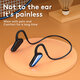 MD8 Bone Conduction bluetooth 5.2 Headphones Ear Hook Wireless IPX5 Waterproof Earphones for Sport Fitness Shocking Horn Headset