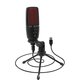 ME3 Condenser Studio Microphone Studio Stereo Recording with Volume Control Real Silent Key LED Status Display