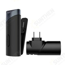 MY-M6 Wireless Microphone Low Latency Portable Audio Video Recording Plug-Play Lapel Mic for Live Broadcast Game