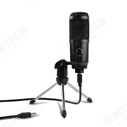 Metal USB Condenser Recording Microphone Gaming For Laptop Windows Cardioid Studio Recording Vocals Voice Skype Chatting Podcast Metal USB Condenser Recording Microphone Gaming For Laptop Windows Cardioid Studio Recording Vocals Voice Skype Chatting Podcast
