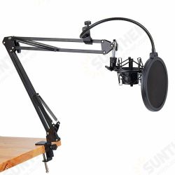 NB-35 Microphone Suspension Arm Stand Clip Holder Adjustable Metal Boom Scissor Arm Stand NB-35 Microphone Suspension Arm Stand Clip Holder Adjustable Metal Boom Scissor Arm Stand