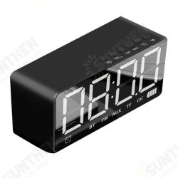 Q31 bluetooth Speaker Alarm Clock Mirror LED Digital FM Radio TF AUX Desktop Wireless Speaker with Mic Q31 bluetooth Speaker Alarm Clock Mirror LED Digital FM Radio TF AUX Desktop Wireless Speaker with Mic