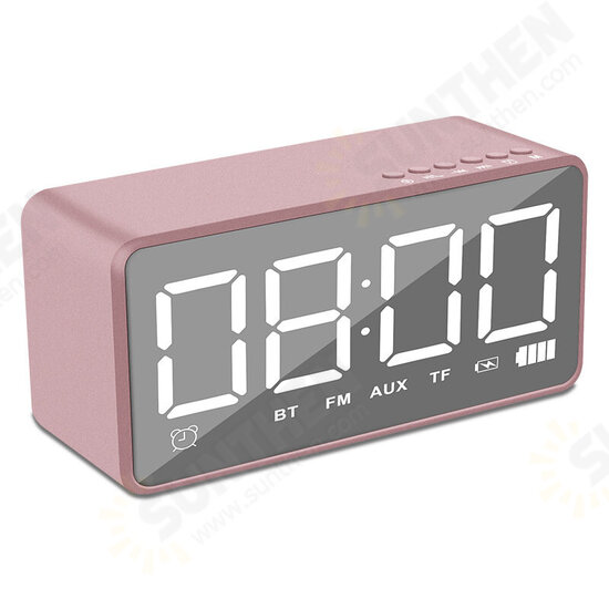 Q31 bluetooth Speaker Alarm Clock Mirror LED Digital FM Radio TF AUX Desktop Wireless Speaker with Mic Q31 bluetooth Speaker Alarm Clock Mirror LED Digital FM Radio TF AUX Desktop Wireless Speaker with Mic