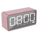 Q31 bluetooth Speaker Alarm Clock Mirror LED Digital FM Radio TF AUX Desktop Wireless Speaker with Mic Q31 bluetooth Speaker Alarm Clock Mirror LED Digital FM Radio TF AUX Desktop Wireless Speaker with Mic