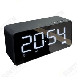 Q31 bluetooth Speaker Alarm Clock Mirror LED Digital FM Radio TF AUX Desktop Wireless Speaker with Mic Q31 bluetooth Speaker Alarm Clock Mirror LED Digital FM Radio TF AUX Desktop Wireless Speaker with Mic