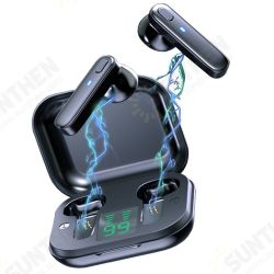 R20 TWS Earphone Wireless bluetooth V5.0 Headphones HIFI Bass NFC LED Display Smart Touch IPX7 Waterproof Sports In-Ear Earbuds with Mic