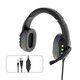 RGB Gaming Headset Stereo Sound Headphone Colorful Lighting Effect Large Unit with Mic for Computer Gamer