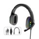 RGB Gaming Headset Stereo Sound Headphone Colorful Lighting Effect Large Unit with Mic for Computer Gamer