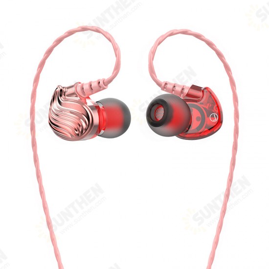 S8 4D Stereo HiFi 3.5mm Wired Control Heavy Bass In-ear Sport Earphone with Mic