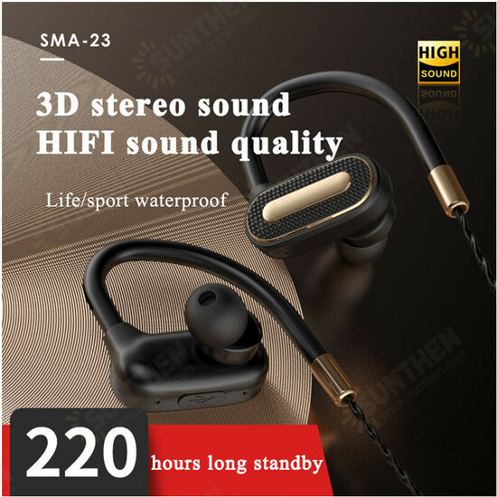 SMA-23 Wireless bluetooth Earphone Stereo Sports Waterproof Earbuds In-ear Neckband 6D Surround Sound Noise Reduction With Mic SMA-23 Wireless bluetooth Earphone Stereo Sports Waterproof Earbuds In-ear Neckband 6D Surround Sound Noise Reduction With Mic