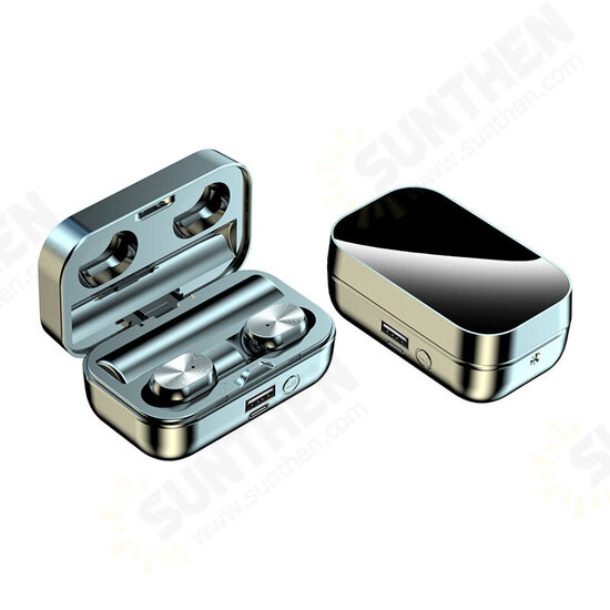 T16 TWS bluetooth 5.2 Headset LED Mirror Digital Display Earphones Noise Reduction Headphone with Flashlight T16 TWS bluetooth 5.2 Headset LED Mirror Digital Display Earphones Noise Reduction Headphone with Flashlight