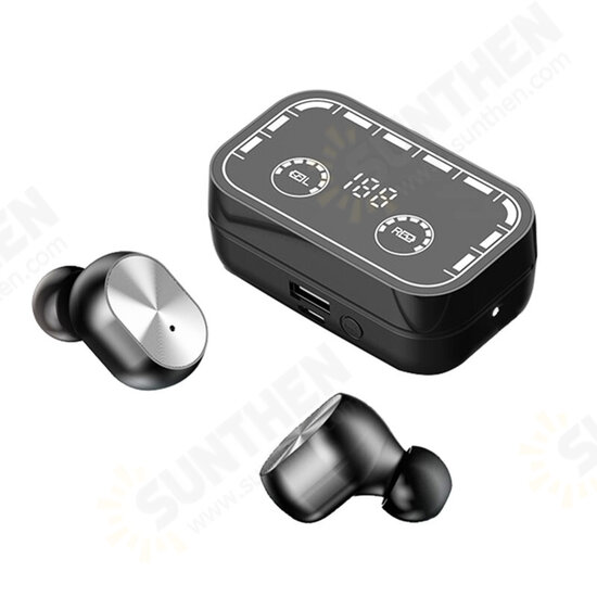 T16 TWS bluetooth 5.2 Headset LED Mirror Digital Display Earphones Noise Reduction Headphone with Flashlight T16 TWS bluetooth 5.2 Headset LED Mirror Digital Display Earphones Noise Reduction Headphone with Flashlight