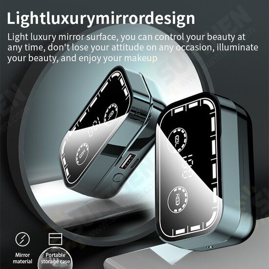 T16 TWS bluetooth 5.2 Headset LED Mirror Digital Display Earphones Noise Reduction Headphone with Flashlight T16 TWS bluetooth 5.2 Headset LED Mirror Digital Display Earphones Noise Reduction Headphone with Flashlight