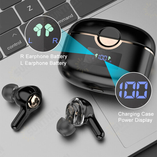 T22 TWS Led Wireless Headphones HiFi Stereo HD Earbuds bluetooth Earphone Touch Control Sports Headset with Mic