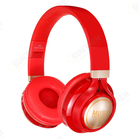 T9 bluetooth Headphone Wireless Headset Foldable TF Card AUX Sport RGB Light Gaming Headset with Mic T9 bluetooth Headphone Wireless Headset Foldable TF Card AUX Sport RGB Light Gaming Headset with Mic