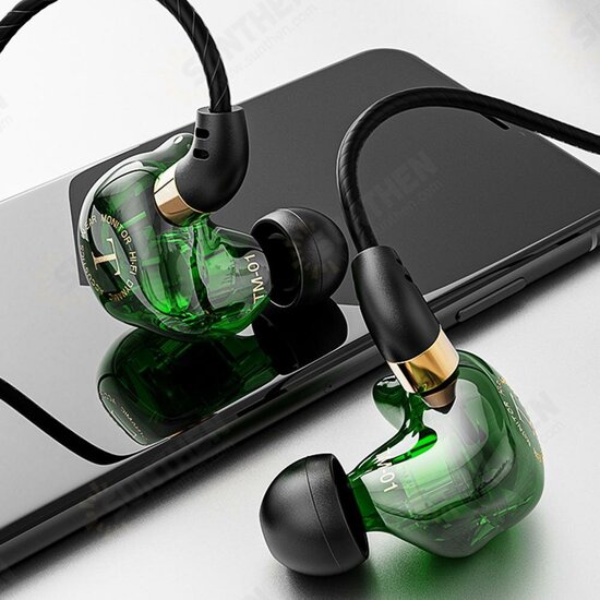 TM-01 3.5mm Wired Earphone Stereo Sound Ear Subwoofer Multi-function HiFi In-Ear Sport Jogging Gaming Headset for Smart Phones Tablets TM-01 3.5mm Wired Earphone Stereo Sound Ear Subwoofer Multi-function HiFi In-Ear Sport Jogging Gaming Headset for Smart Phones Tablets