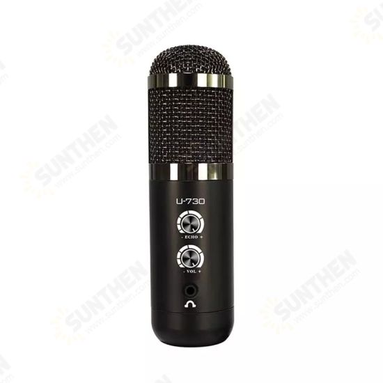 U730 Professional USB Microphone With bluetooth Function Audio Condenser for Live Streaming Computer Recording Online Teaching Desktop Mic