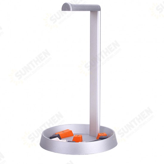 Universal Metal Texture with Storage Base Headphone Holder Headset Desktop Display Holder Mount Bracket for Beats