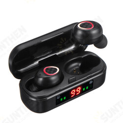 V7 TWS Wireless bluetooth 5.0 Dual Digital Display Charging Power Bank Auto Pairing Sports Hifi Earphone With Mic V7 TWS Wireless bluetooth 5.0 Dual Digital Display Charging Power Bank Auto Pairing Sports Hifi Earphone With Mic