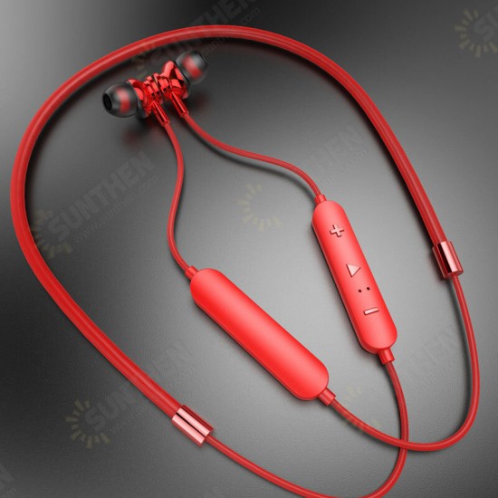 W200 Sport Neckband Wireless Headset Earbuds IPX5 Waterproof Magnetic Noise Cancelling Earphones With Mic Volume Control