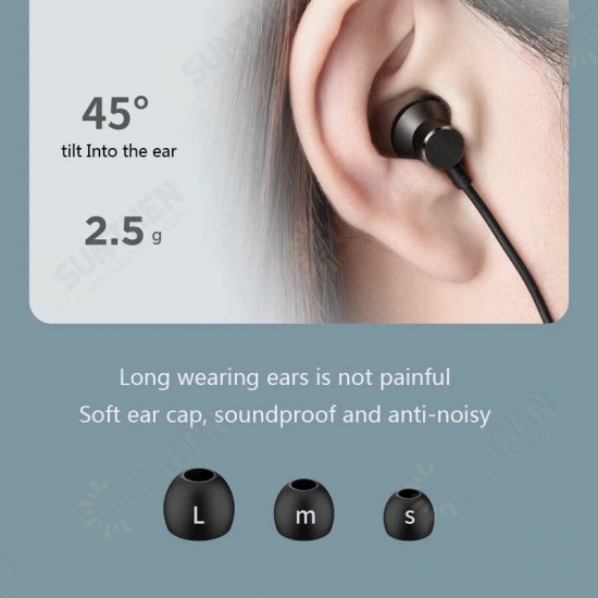 W200 Sport Neckband Wireless Headset Earbuds IPX5 Waterproof Magnetic Noise Cancelling Earphones With Mic Volume Control