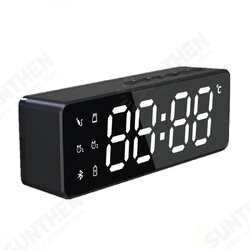 Wireless bluetooth Speaker Dual Alarm Clock Bedroom Home Soundbar TF Card AUX Stereo Music Speaker Wireless bluetooth Speaker Dual Alarm Clock Bedroom Home Soundbar TF Card AUX Stereo Music Speaker