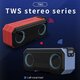 X8 bluetooth Speaker Subwoofer Stereo HIFI 52MM Dual Drivers 16W FM Radio TF Card AUX-In Soundbar 3000mAh Power Bank IPX7 Wterproof Luminous Portable Outdoor Soundbox with Mic