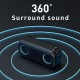 X8 bluetooth Speaker Subwoofer Stereo HIFI 52MM Dual Drivers 16W FM Radio TF Card AUX-In Soundbar 3000mAh Power Bank IPX7 Wterproof Luminous Portable Outdoor Soundbox with Mic