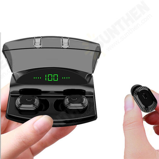 XG20 TWS bluetooth 5.0 Earphone 8D Stereo HiFi Graphene Dynamic 1800mAh Power Bank Dual Noise Cancelling Mic Headphone