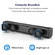 Y10 bluetooth Soundbar HIFI Stereo Subwoofer 52MM Driver 20W Speaker 2000mAh TF Card AUX-In Remote Control Soundbox with Mic for Smart Phones TV Computer PC Tablets