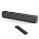 Y10 bluetooth Soundbar HIFI Stereo Subwoofer 52MM Driver 20W Speaker 2000mAh TF Card AUX-In Remote Control Soundbox with Mic for Smart Phones TV Computer PC Tablets